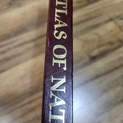 Vintage 1988 Rand McNally World Atlas Of Nations Large Burgundy Hardcover Book