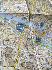 Map Paris Vintage 1981 Michelin Immaculate Like New English French German Spanis