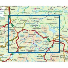 Norway Haukelifjell: 3004 walking hiking map 1:50K incl ski routes