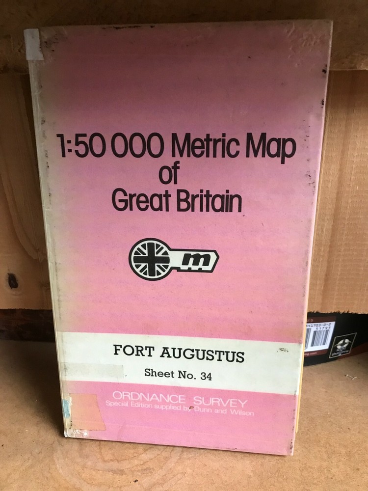 Fort Augustus: Ordnance Survey Metric Map 1:50000 #34