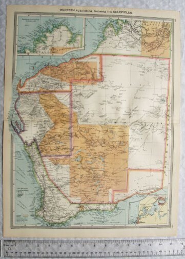c1907 Harmsworth Plate No. 205-206 Western Australia