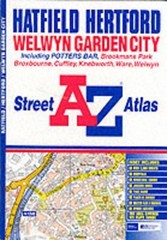 A-Z Hatfield Street Atlas by Great Britain Sheet map, folded Book The Fast Free