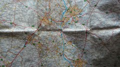 SHELL ROAD MAP MIDLANDS VINTAGE MAPS 1981 IDEAL FOR CONCOURS AND VEHICLE DISPLAY