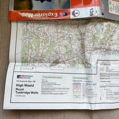 High Weald, Tunbridge Wells (Explorer Map) 136 Ordnance Survey, Sheet Map