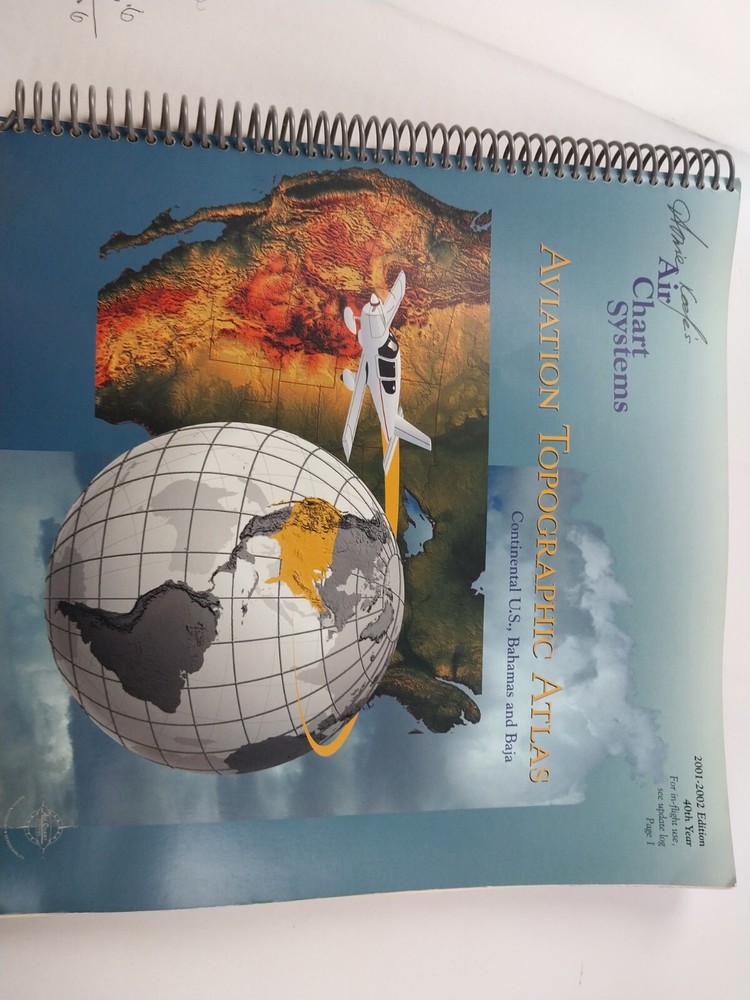 Air Chart Systems Aviation Topographic Atlas US, Bahamas Baja 2001-2002 EDITION