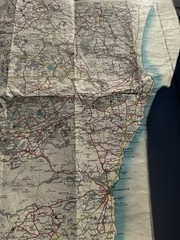 Vintage The Graded Road Maps Of Scotland – Aberdeen And Deeside