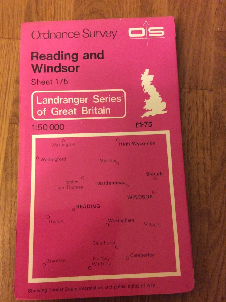 Ordnance Survey Map 175 Reading And Windsor