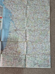 Vintage France Folding Map 1964