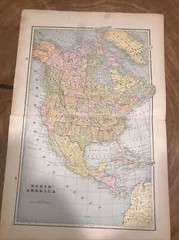 1895 Peoples Family Atlas Map of North America
