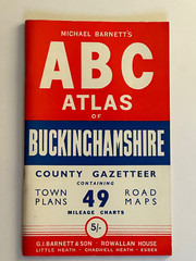 Vintage Michael Barnetts ABC Atlas of Buckinghamshire County Gazetter