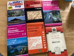 ordnance survey maps bundle South West Counties Abergavenny Black Mountains