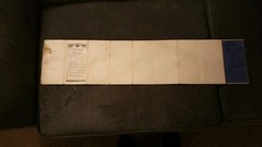Vintage RARE Bartholomew’s revised half inch cloth pocket map – Wye Valley