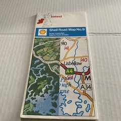 Shell Road Map No.9: Ireland Vintage Folding Road Map