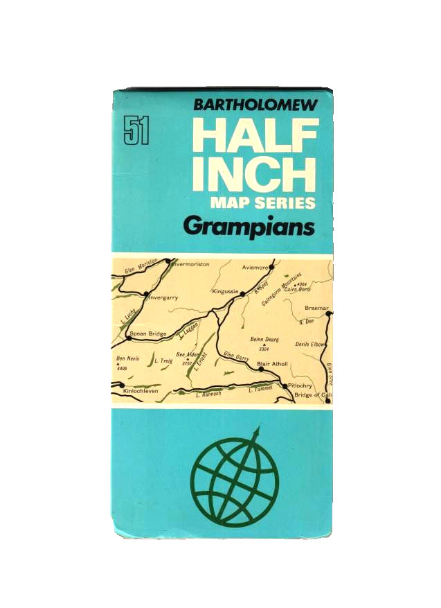 GRAMPIANS – Bartholomew half inch map