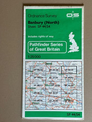 OS Ordnance Survey, Pathfinder Map, Sheet: SP 44/54, Banbury ( North )