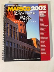 Pierson Guides Mapsco 2002 Denver Regional Street Atlas