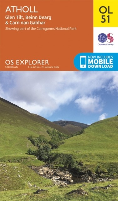 Atholl, Glen Tilt, Beinn Dearg & Carn nan Gabhar by Ordnance Survey