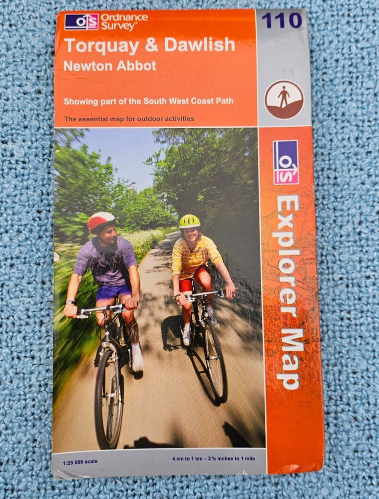 Torquay & Dawlish O S Explorer Map 1:25,000 Folded and cover