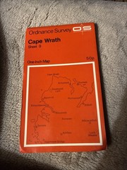Vintage OS One-Inch map of Cape Wrath 1959