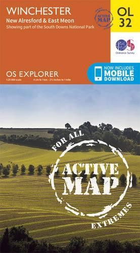 Winchester, New Alresford & East Meon (Map) OS Explorer Map Active