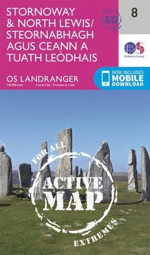 Stornoway & North Lewis (Map) OS Landranger Active Map