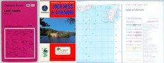 3 Maps OS Landranger 15 69 Tourist 23 Loch Assynt Isle of Arran Loch Ness Aviemo