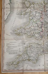 Antique Cary’s Reduction of his Large Map of England & Wales, Scotland 1823