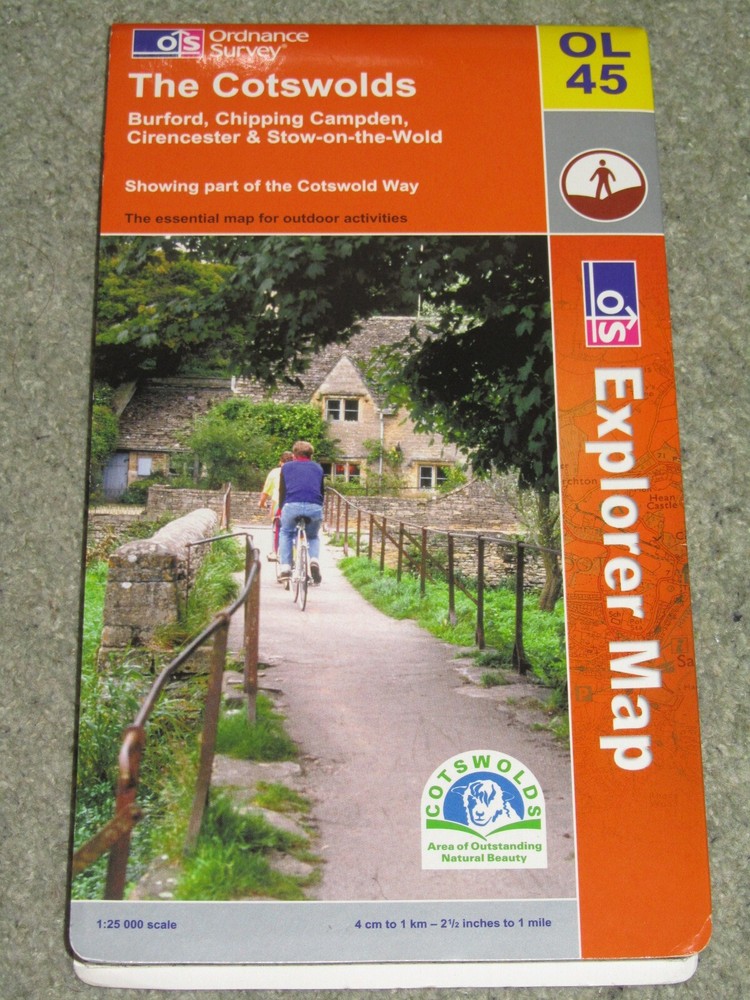 Ordnance Survey Explorer 1:25,000: Sheet OL 45 The Cotswolds – 2005