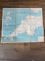 Vintage Esso Road Maps X 5 No 1-5 (folding sheet map)