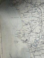 Ordnance Survey Popular Edition One Inch Map Alnwick Rothbury Northumberland OS