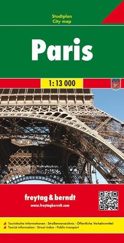 Freytag-Berndt Paris, City Plan 1:13.000 (Map) (UK IMPORT)