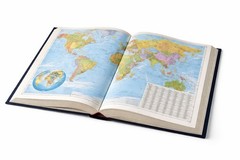 Collins Atlas of the World 2003 Hardcover Maps Geography 15×11 Book EUC