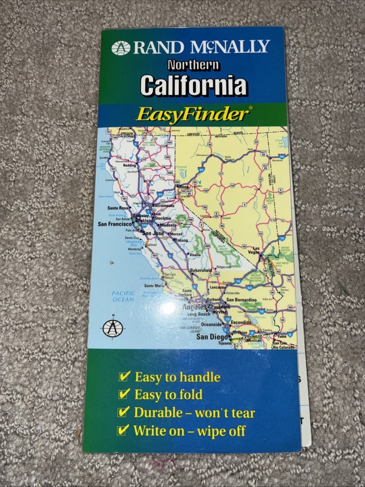 Vintage Randy McNally Northern California maps