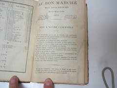 Plan de Paris Souvenir Du Bon Marche Map of Paris Fold Out Hardbound