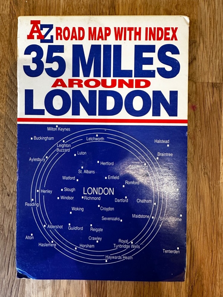 35 Miles Around London – A-Z – Map