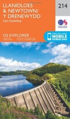 O.S. Explorer 214 Llanidloes & Newtown/Y Drenewydd by Ordnance Survey