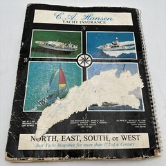 Waterway Guide Chart book New York Waters 1987 Spiral Bound Fold Out Maps Vntg