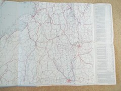 Vintage AA Motorists Road travel Map Switzerland Austria Italy Double sided
