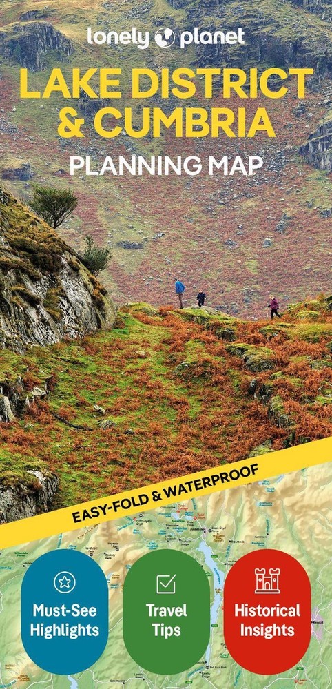 Lonely Planet Lake District & Cumbria Planning Map by Lonely Planet Folded Book
