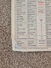 Vintage German Folded Road Map Esso 1962