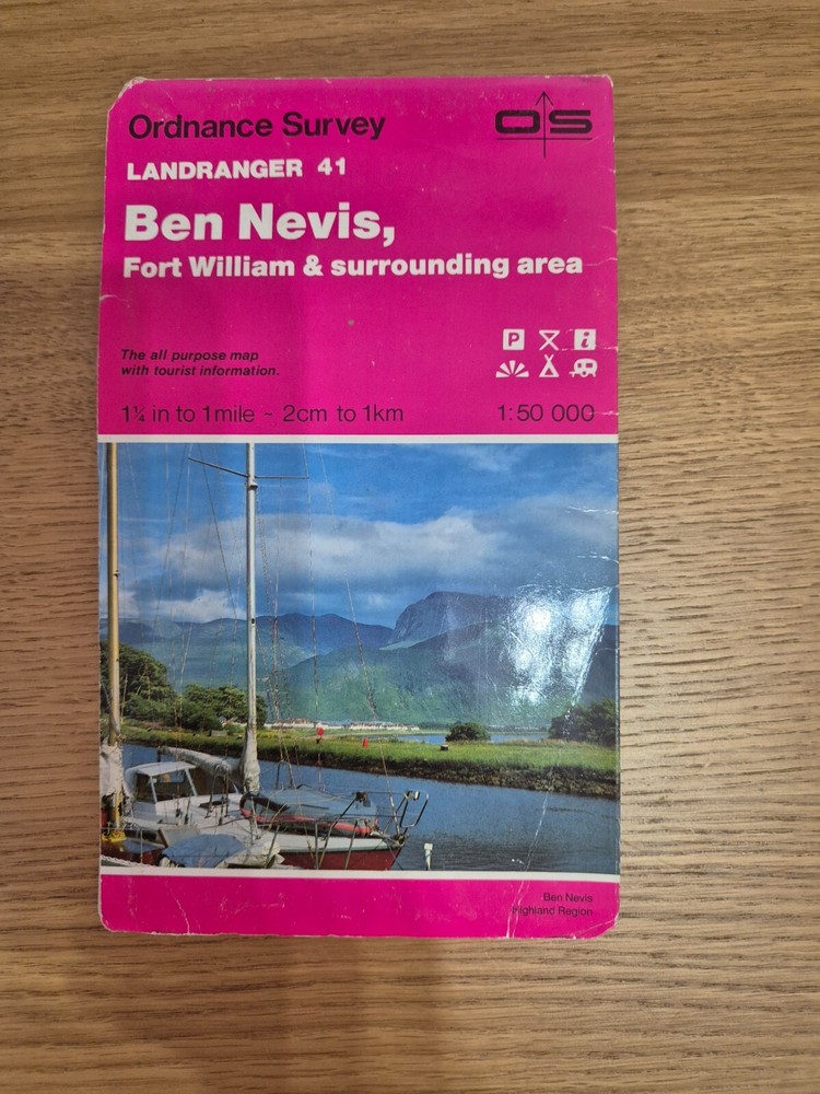 Ordnance Survey Map 1:50 000 – Ben Nevis & Fort William