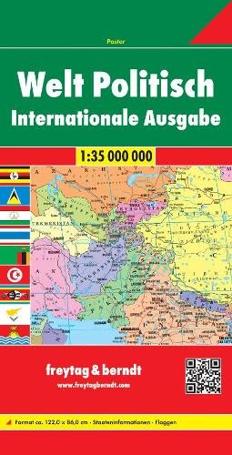 Freytag-Berndt World Map, Pleated 1:35 000 000 (Map) (UK IMPORT)