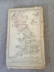 1946 Ordnance Survey New Popular Edition One Inch Cloth Map Barnstaple