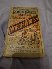 Bacon’s Large Scale Folding Map and Guide to North Wales, on Cloth c. 1891