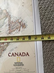 National Geographic Canada Wall Map Classic 38” x 32” 2019 Paper