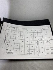 lot of 15 Complete Copies Of Northern Michigan Township Section Maps 80’s? 11×17