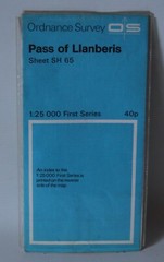Ordnance Survey 1:25,000 First Series Map – Pass Of Llanberis, Sheet SH 65