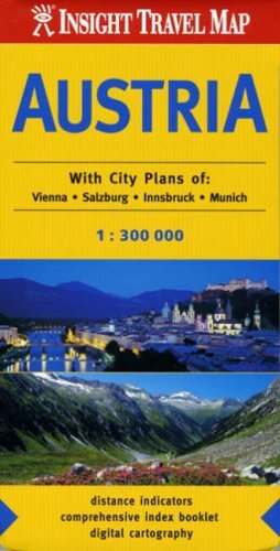 Austria Insight Travel Maps Sheet map, folded Book The Fast Free Shipping