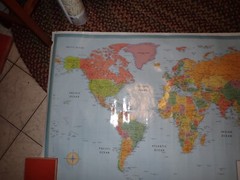 Rand McNally World Wall Map Laminated undated 33″ x 50″