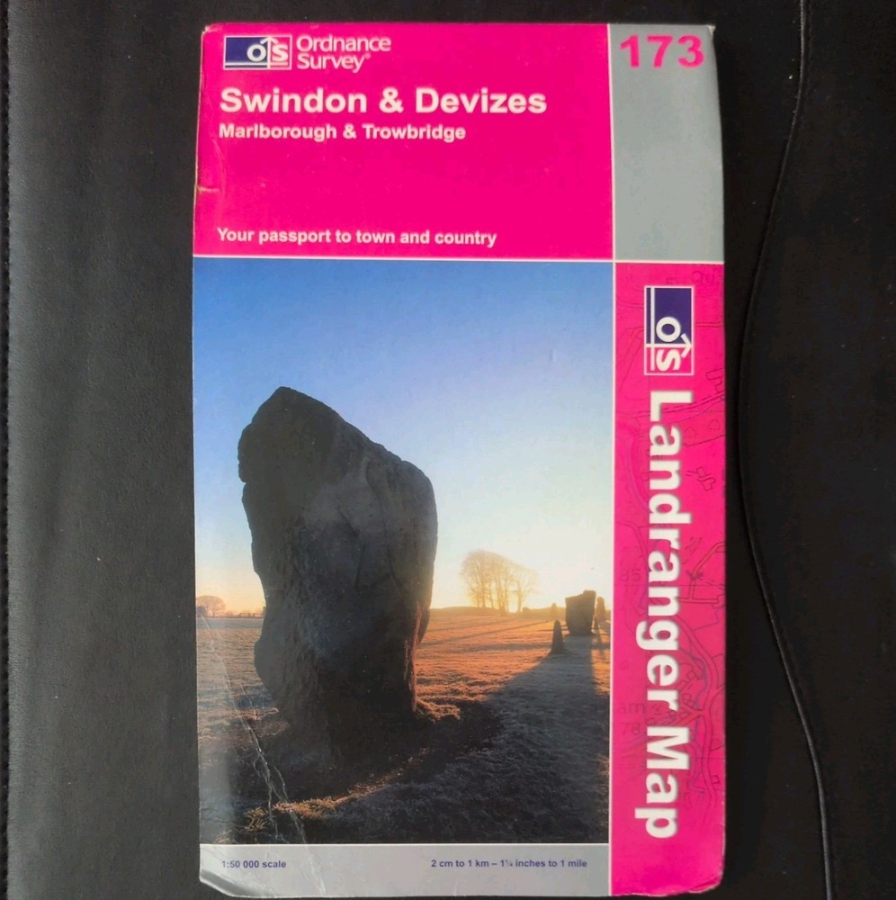 Ordnance survey map 1:50000 Swindon and Devizes 173